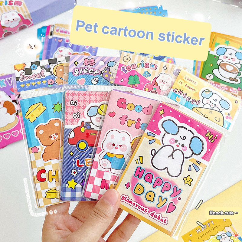 

【COD】20Pcs Puppy Packaging Sticker Deco Cute DIY Buku Jurnal Scrapbook MG