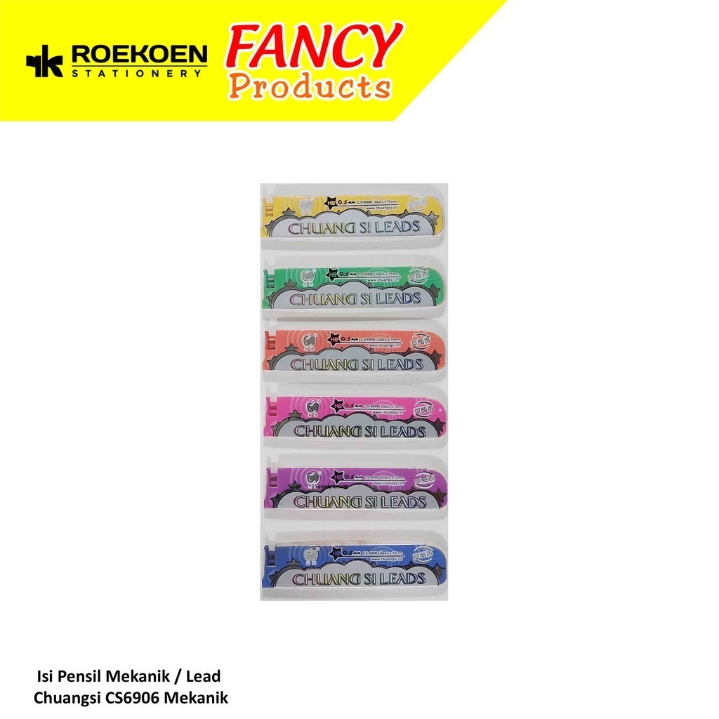 

Chuangsi Refill Pensil Mekanik Lead HB 0.5mm CS6906 (0.5 x 75mm x 30)