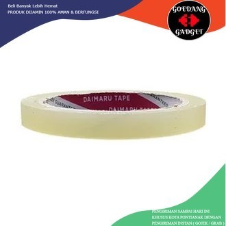 

21Y ISOLASI 1/2 INCH BENING ISOLASI 1/2INCHI X 21YARD ISOLATIP 0,5 INCH X 21 YARD LAKBAN MINI 12MM