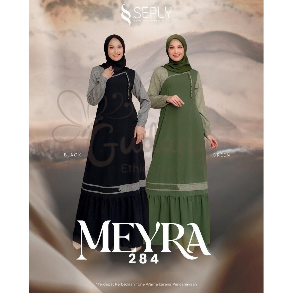 Gudang Ethica Seply | Gamis Wanita Dewasa Terbaru Meyra 284 by Seply