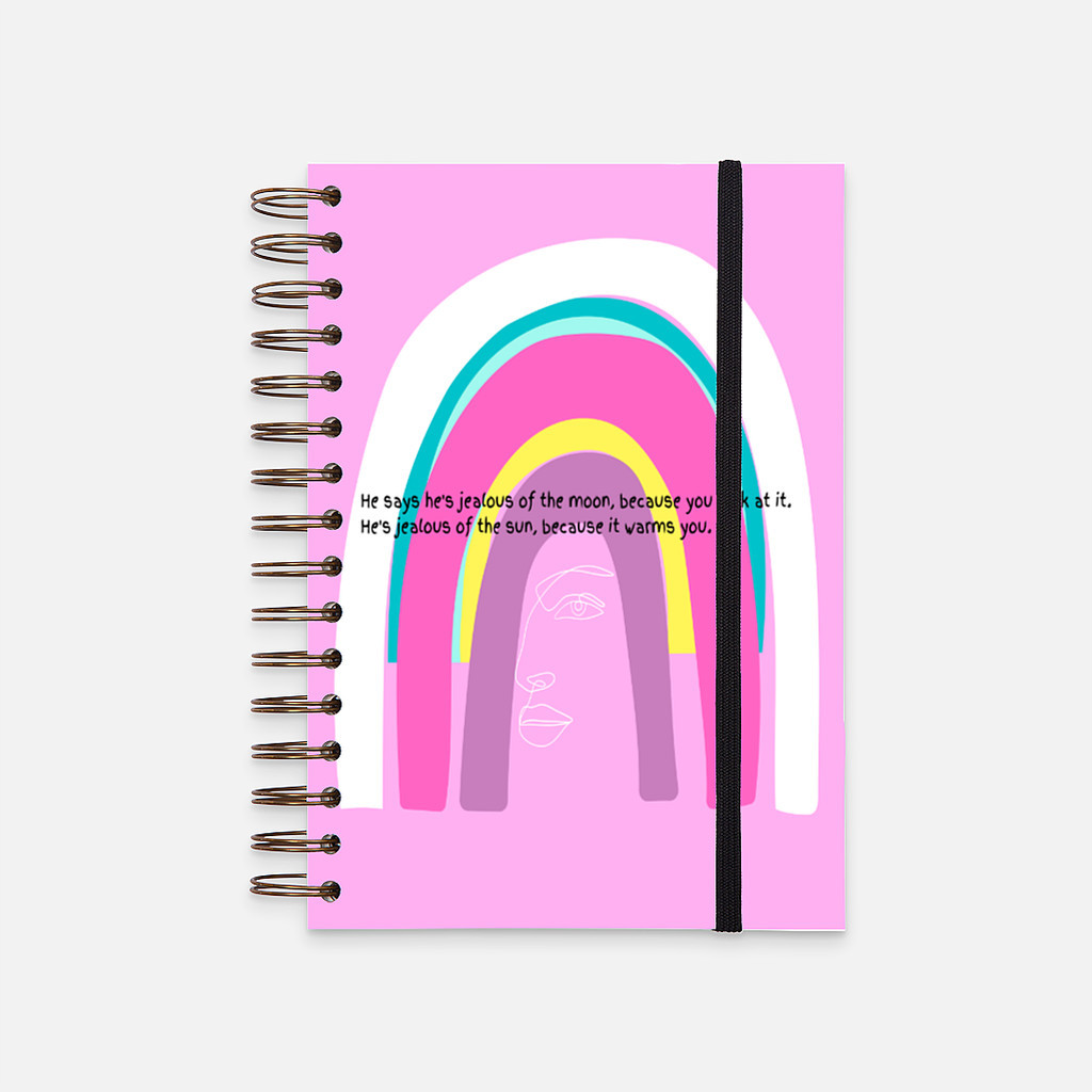 

Hard Cover Notebook Basquiat Romantic Quotes