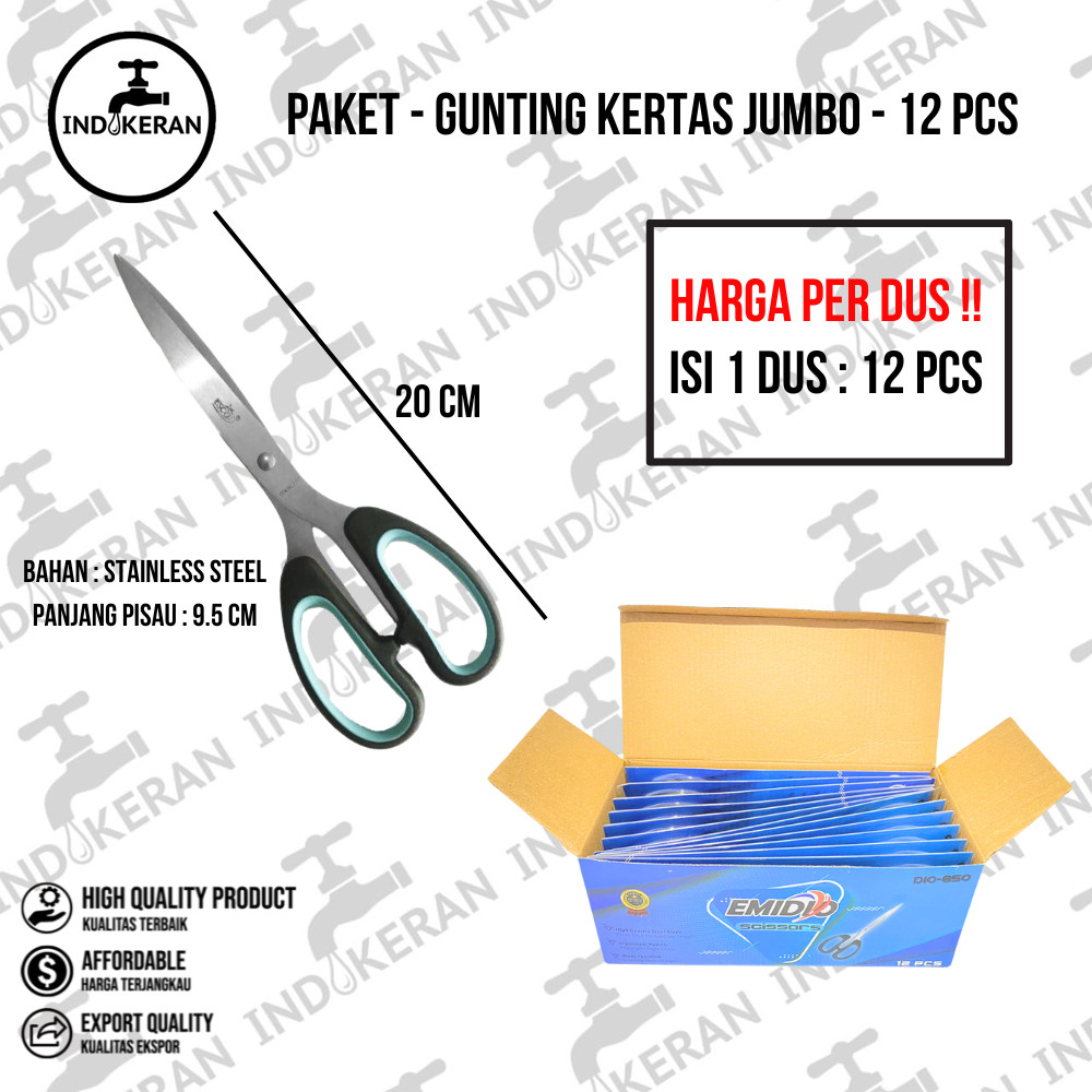 

1 BOX Gunting Kertas Jumbo - 12 PCS