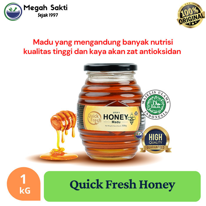 

MGS - Quick Fresh Honey Madu 1kg Jar | Madu Asli Ekonomis