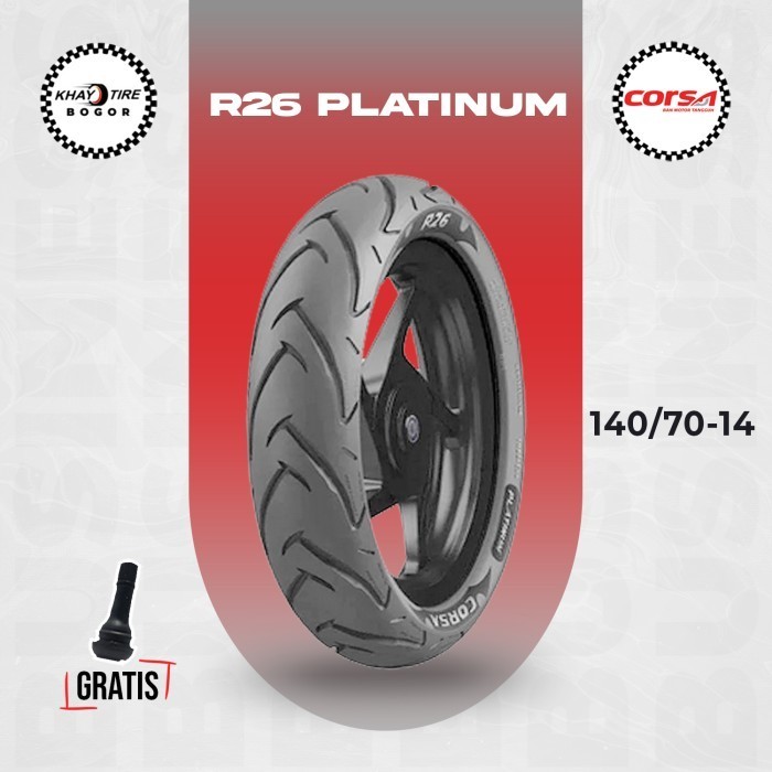 Ban Tubles Belakang Yamaha Aerox CORSA R26 PLATINUM 140/70-14
