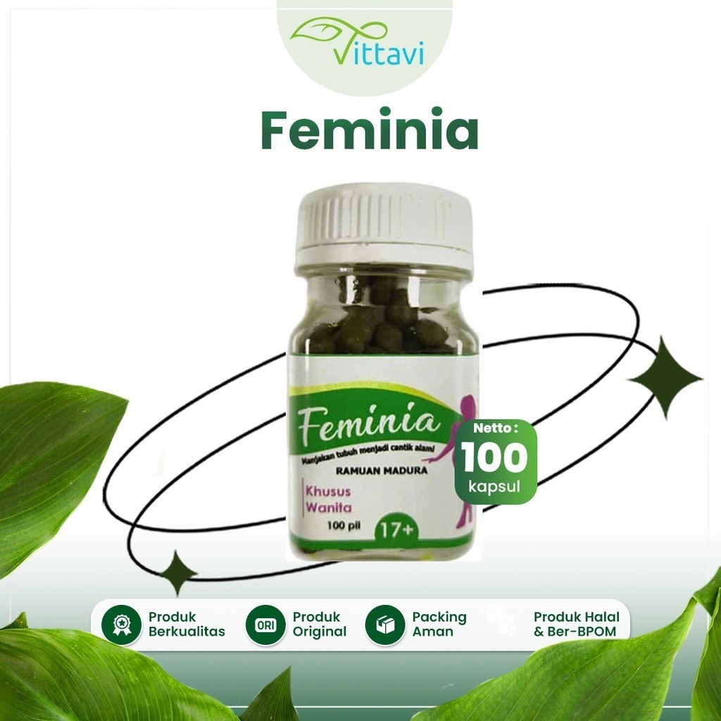 ☘️Vittavi☘️ Pil Feminia UD Firdaus- Suplemen Herbal Jamu Tradisional Madura Merapatkan Kewanitaan Me