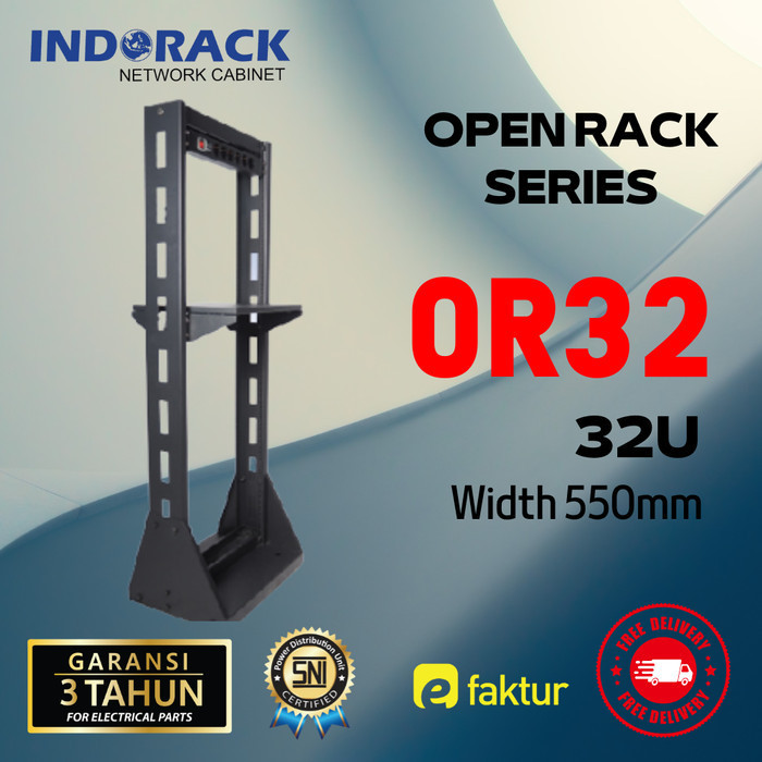 Indorack Open Rack 32U Rack Server 19" OR32 Rak Server 19inch