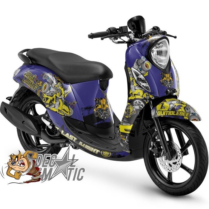 Stiker Fino Full body + Decal Dashboard Fino FI 125 Premium Grande / Karbu 115 - Bumlebee