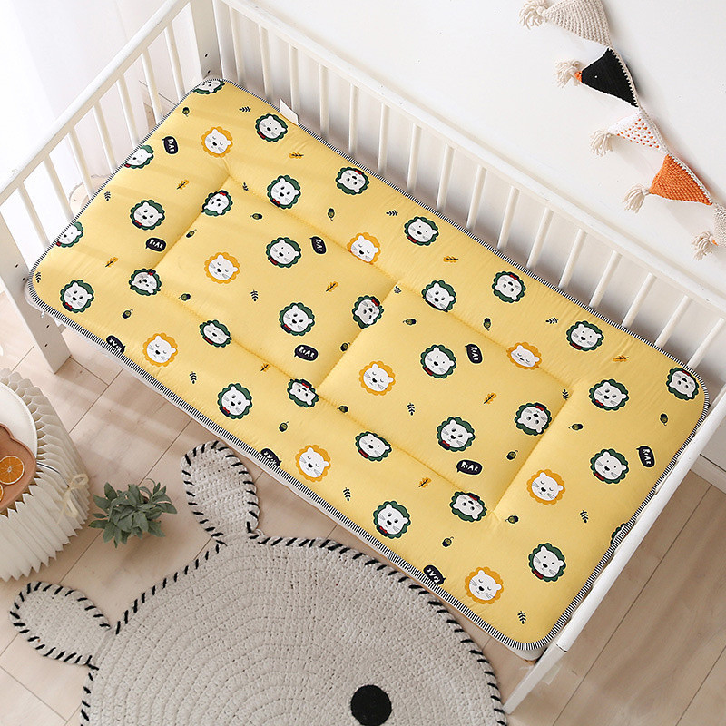 

Crib Mattress Toddler Bed Mattress Pad Double Sides Cotton Mesh Baby Bedding Set Boys Girls Infant Bed Set 120x60cm