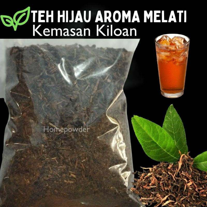 

Promo Teh Original Teh Hijau Aroma Melati 1kg Sepet Wangi Melati Es Teh Jumbo