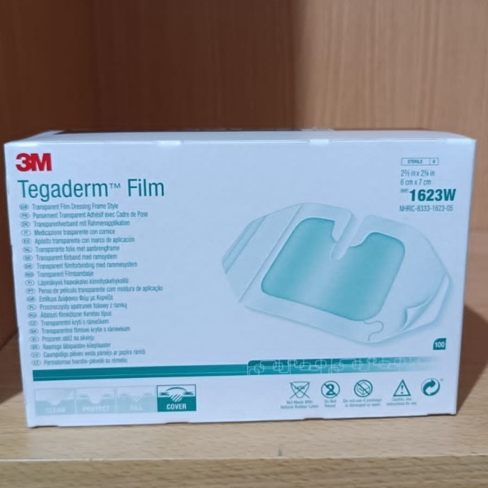 Tegaderm 1623 3M / Plester luka tahan air / Tegaderm film (BOX)