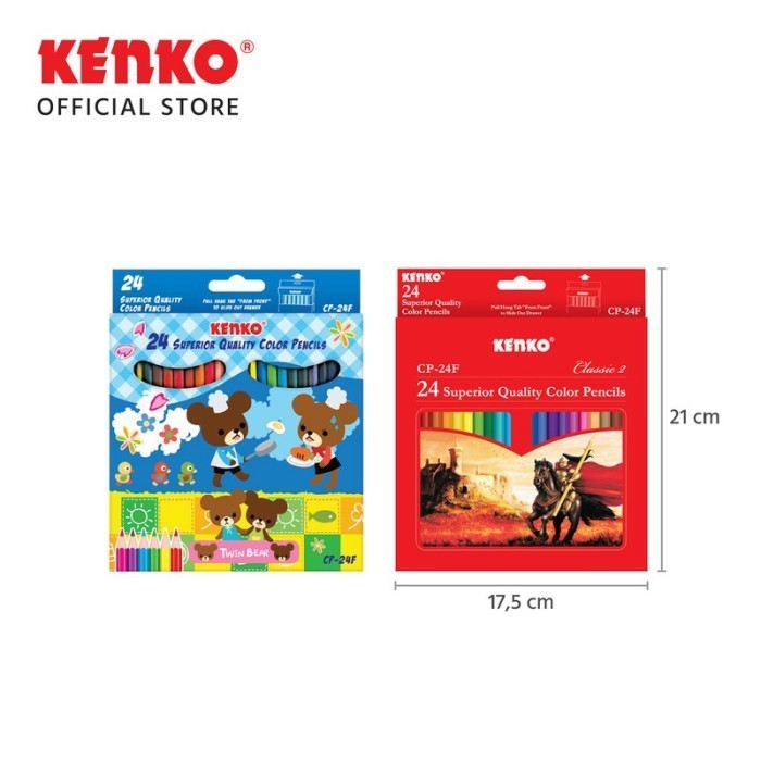 

Pensil Warna KENKO CP-24F Fancy/Classic 24 Warna