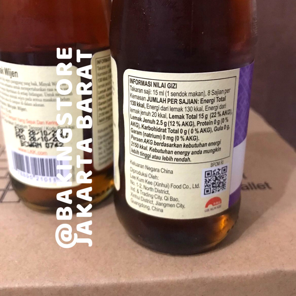 

RB Lee Kum Kee Pure Sesame Oil 115 ml Minyak Wijen Murni