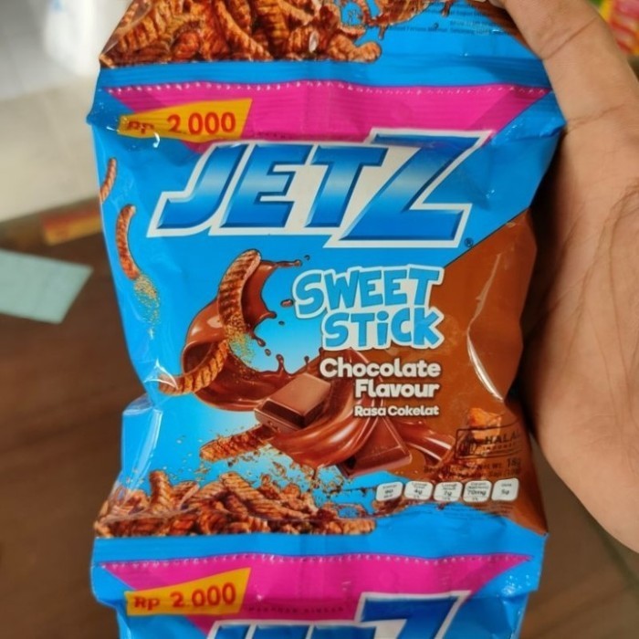 

Jetz Sweet Stick Rasa Cokelat 18g Isi 10pcs Cemilan Murah dan Enak