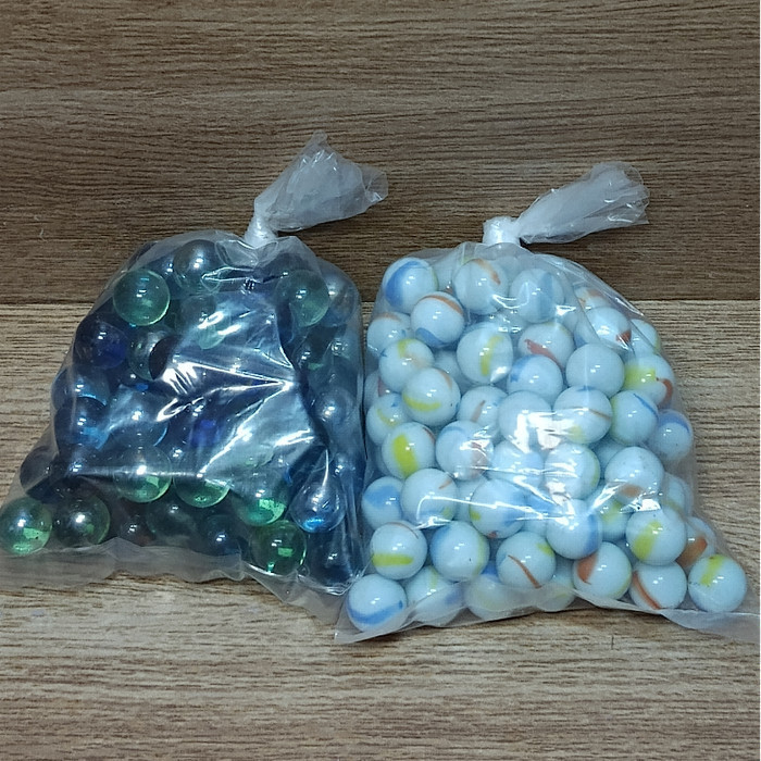 KELERENG GUNDU 500GRAM BANYAK PILIHAN WARNA/KELERENG BESAR KELERENG KECIL 500GRAM - kristal 500gr