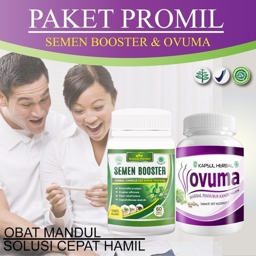 PAKET PROMIL OVUMA PROMIL DAN SEMEN BOOSTER OBAT PENYUBUR KANDUNGAN WANITA OBAT PENGENTAL SPERMA PRI