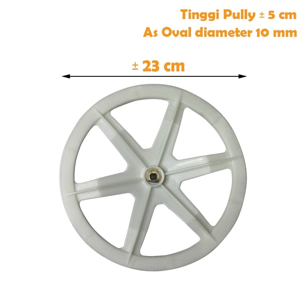 PULLY MESIN CUCI SANYO DUA TABUNG UKURAN 23CM BAHAN PLASTIK TEBAL