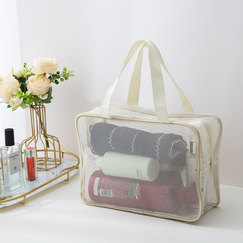 Tas Cuci Jaring Tas Mandi Pria Wanita Tas Jaring Kapasitas Besar Tas Cuci Portabel Tas Olahraga