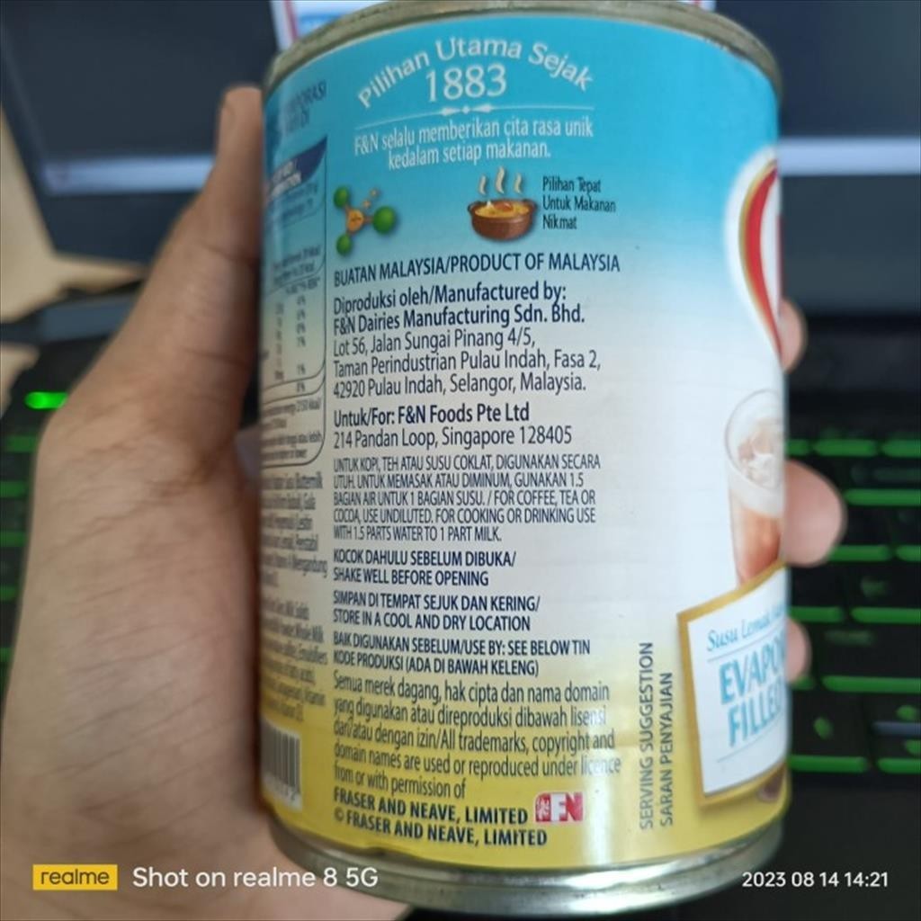 

RB F&N Susu Evaporasi FN 380 gr Evaporated Filled Milk Cair Lemak Nabati