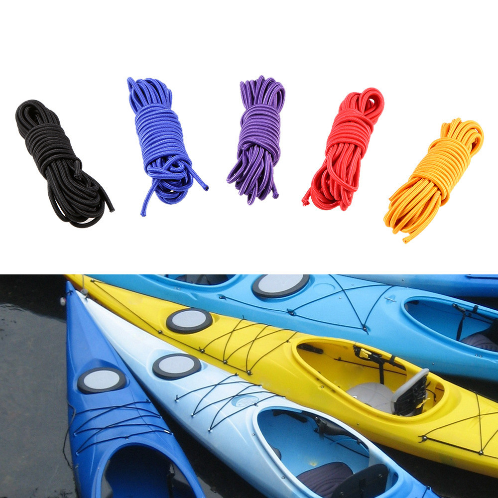 5 Meters 4mm / 5mm Kayak Boat Elastic Bungee Cord Rope for Surfing