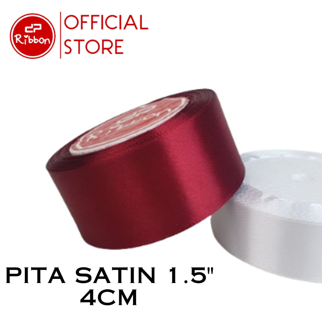 

Pita Satin 1.5" 4cm Saten 1.5 Inch Kain Polos Souvenir Garmen Parcel Hampers per ROLL