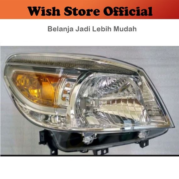 [PCS] Head lamp Lampu Besar Utama Depan FORD RANGER TAHUN 2009 2010 2011 Everest / XLT Chrome merk T