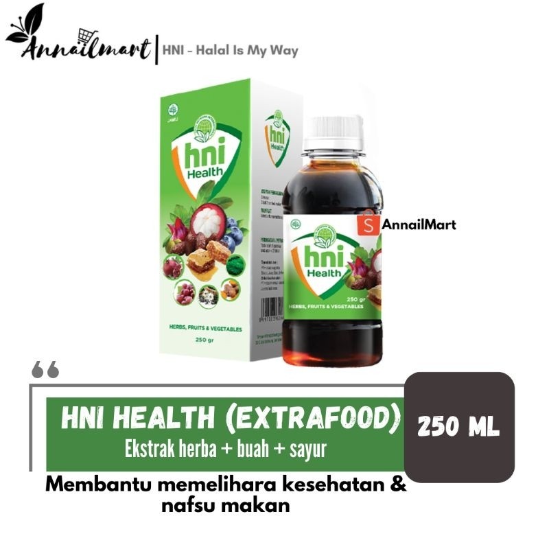 

ExtraFood HNI Health 250ml Madu Ekstrak Buah Sayur Nafsu Makan Penambah Berat Badan AnnailMart