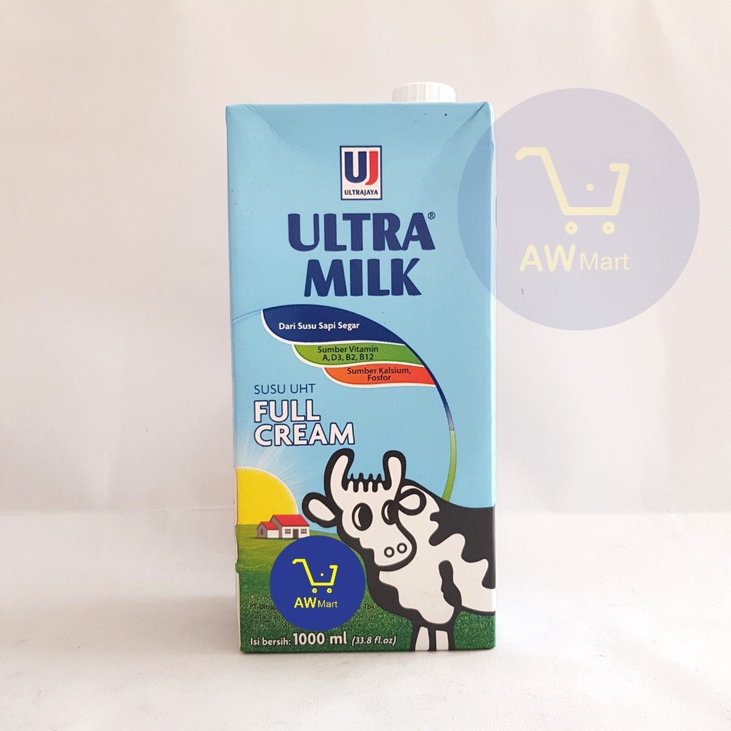 

[GOJEK/GRAB] SUSU ULTRA 1 LITER - SUSU ULTRA MILK SUSU UHT FULL CREAM 1000ML ULTRA JAYA