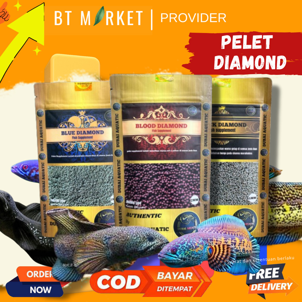Makanan ikan pelet ikan black diamond  mempertegas bar menaikan bunga pada maru dll