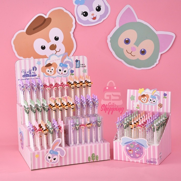 

PULPEN GEL PUFFY BEAR / PENA LUCU IMUT KOREAN GEL PEN - READY COD ZF2368-2