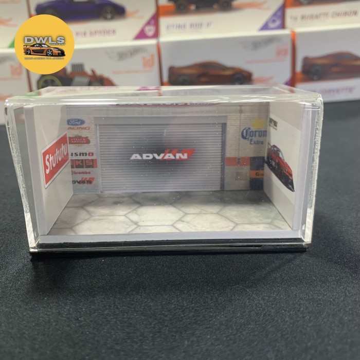 Diorama akrilik hotwheels diecast the beatles