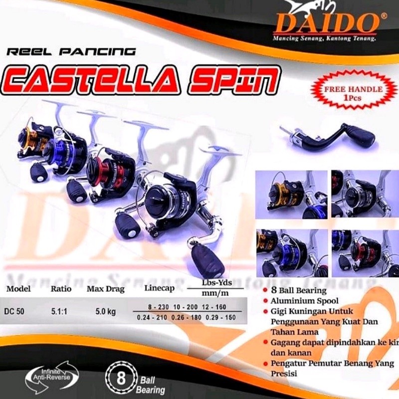 REEL UDANG DAIDO CASTELLA SPIN