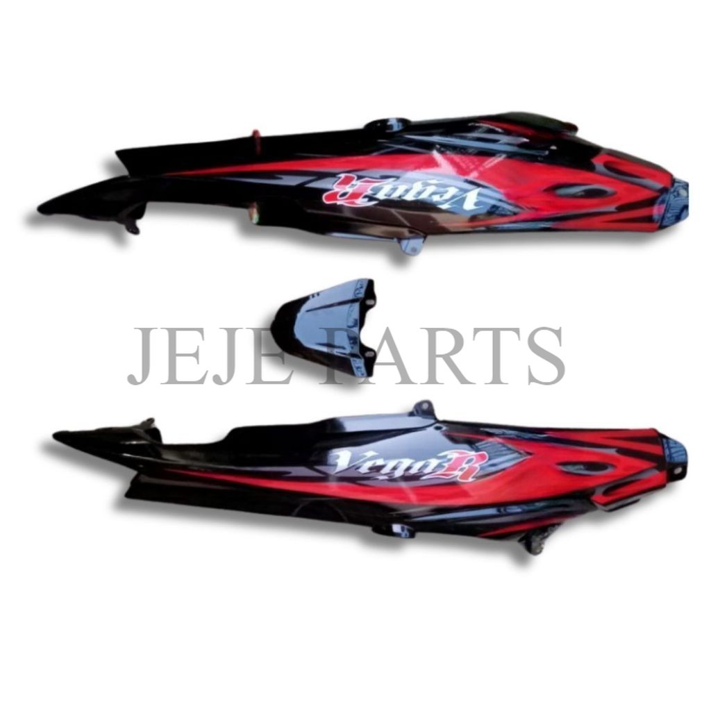 GRATIS ONGKIR cover body samping belakang Yamaha Vega R new + striker merah Presisi Bahan Premium