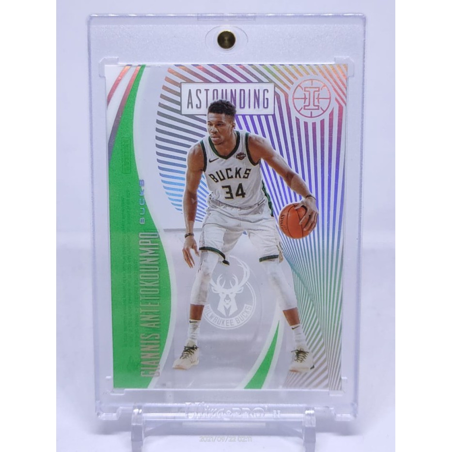 ORIGINAL Kartu Basket Illusion Acetate Green HOLO Giannis BUCKS