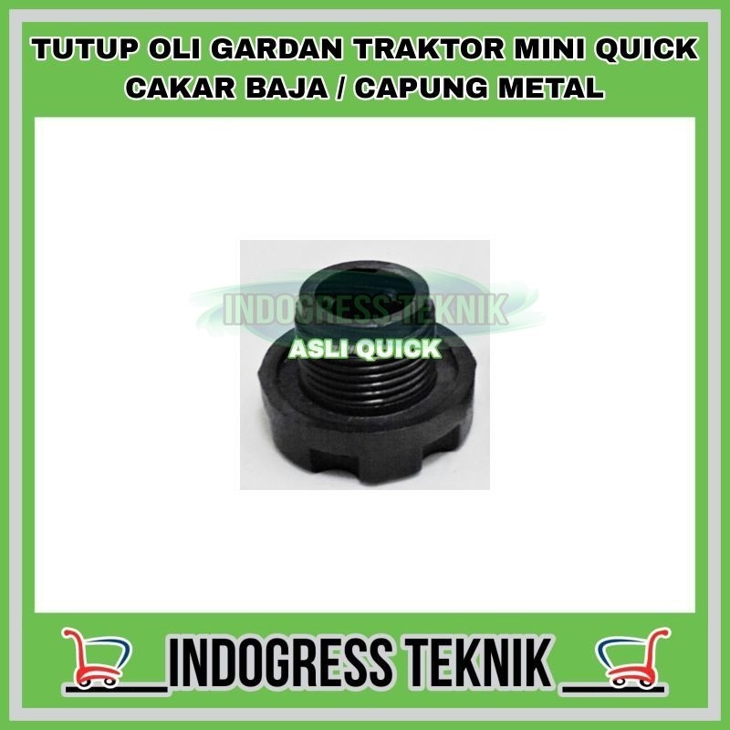 TUTUP OLI GARDAN TRAKTOR MINI QUICK CAKAR BAJA/CAPUNG METAL ASLI QUICK