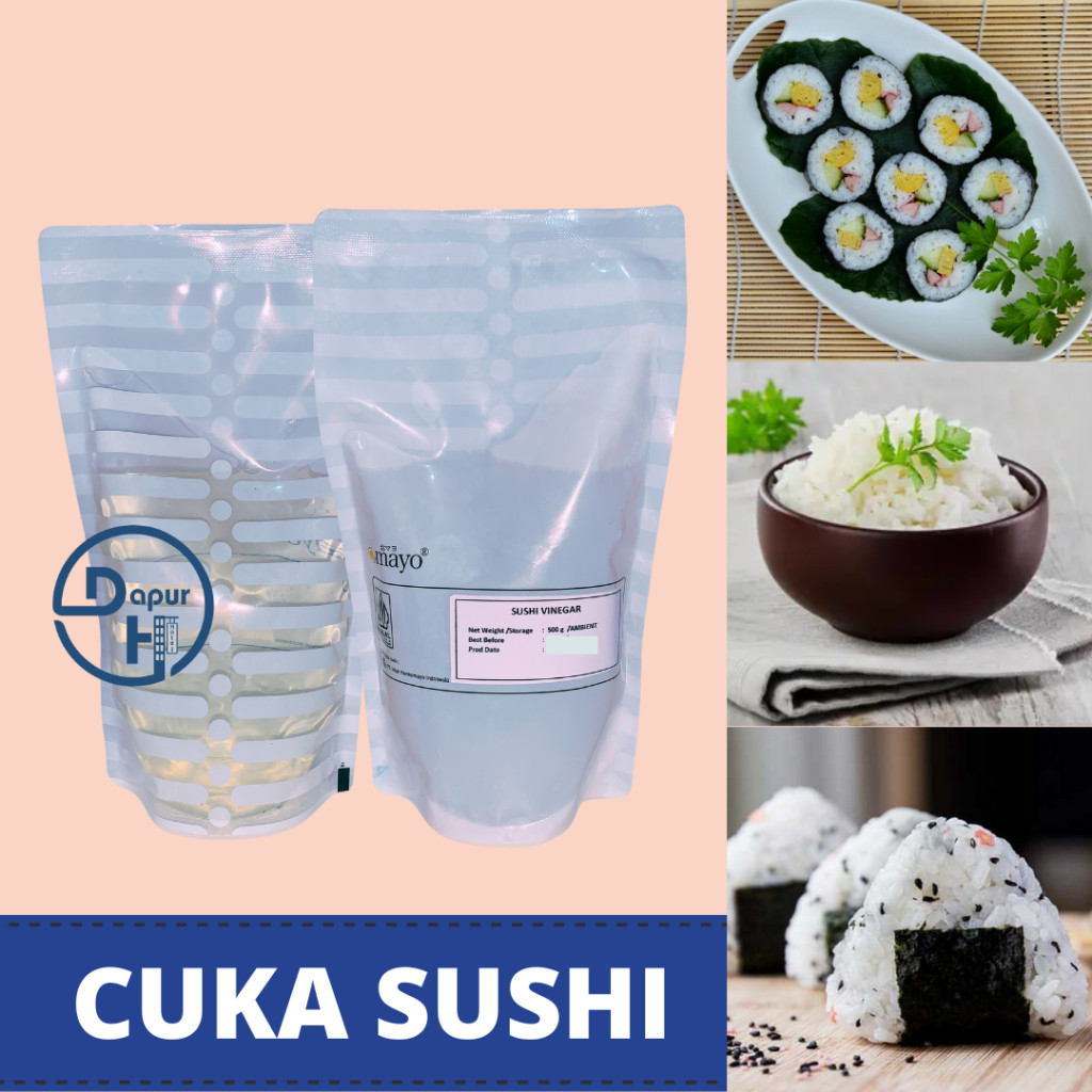 

SUSHI VINEGAR Nasi Sushi 500 g Halal /Cuka Nasi untuk Sushi//
