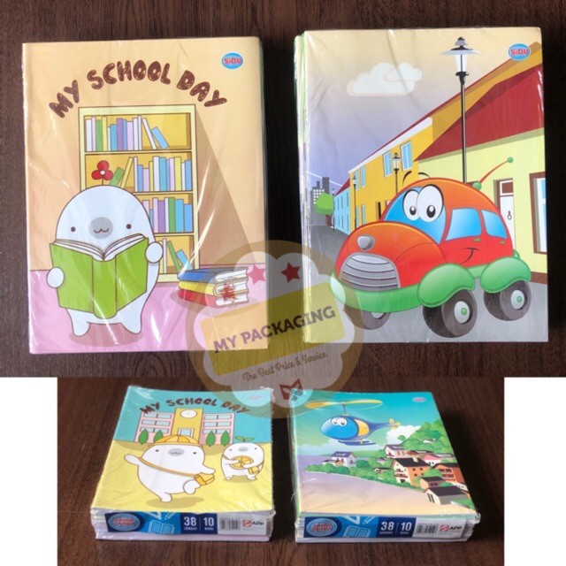 

Buku Tulis SIDU 38 lembar harga per pack isi 10buku - my packaging vplast [ COD ]