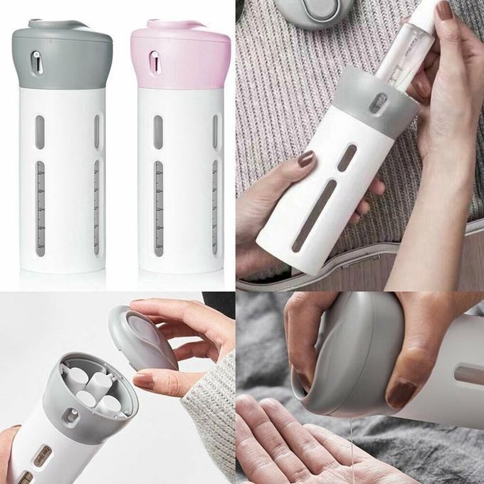 

Botol 4in1 smart travel bottle dispenser set toiletries kit Sabun 50ml - Abu-abu