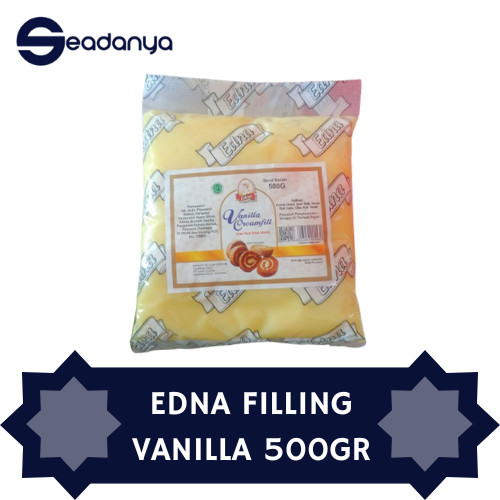 

Edna Vanilla Creamfill 500g Isian Roti , Kue , Makanan rasa Vanila HALAL MUI BPOM - HARGA PROMO