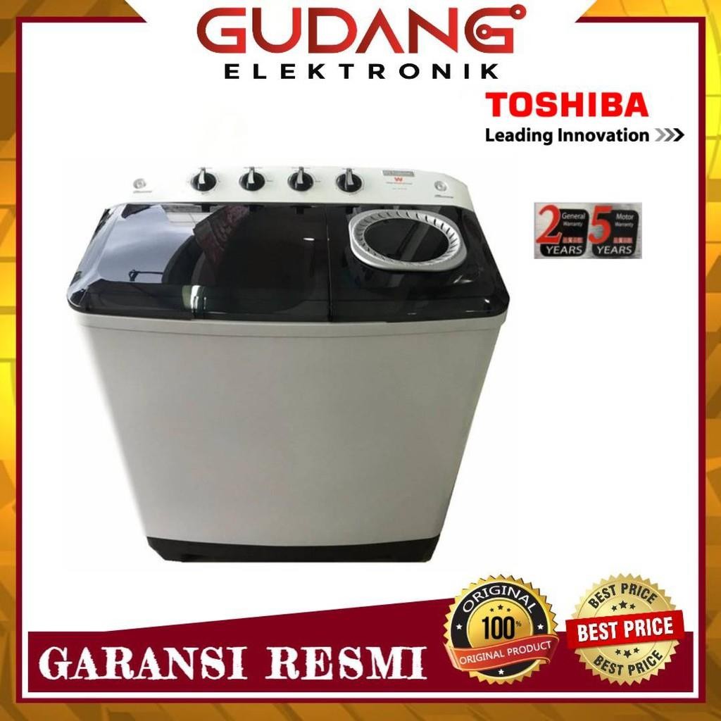 MESIN CUCI 2 TABUNG TOSHIBA VH-H95MN WW GARANSI RESMI VH-H 95 MN WB
