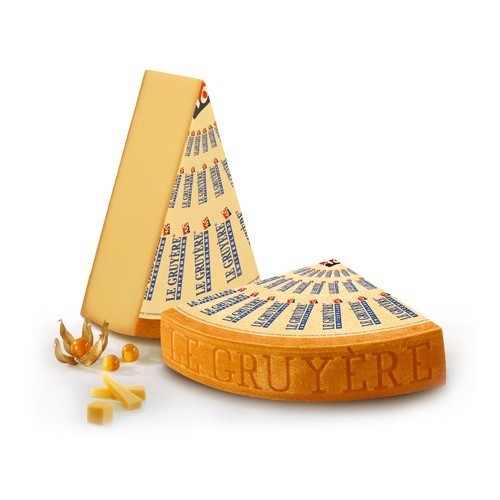 

Swiss Gruyere Cheese Keju Le Gruyere King Blok Imported - 309 gram