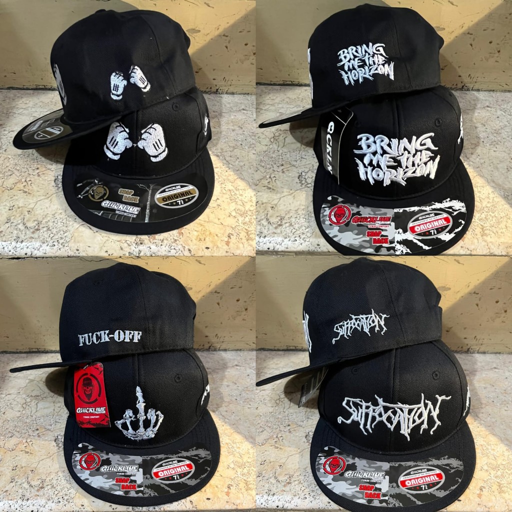 TOPI SNAPBACK BORDIR METAL SNAPBACK BAND MUSIC SNAPBACK METAL