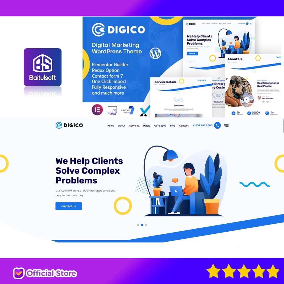 DIGICO - MULTIPURPOSE CONSULTING WORDPRESS THEME