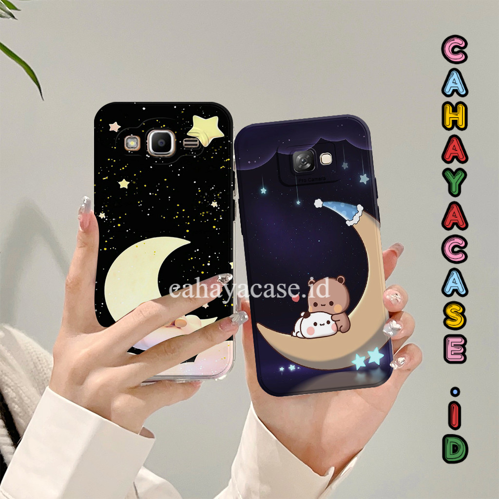 Samsung J2 Prime / J7 Prime / J6 Prime / J6 Plus Silikon Tpu - Case Pro Camera Motif Bear Bulan