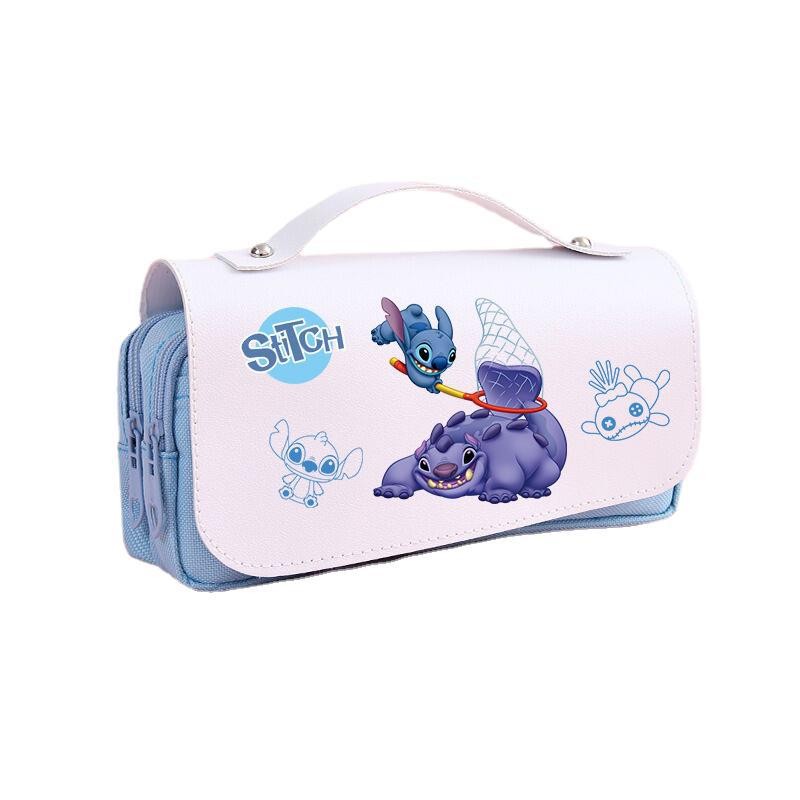 

Disney Lilo&Stitch Pencil Bag Cartoon Stitch Stationery Box Kids Pencil Case Storagebag Large Capacity Bag School Student Gifts