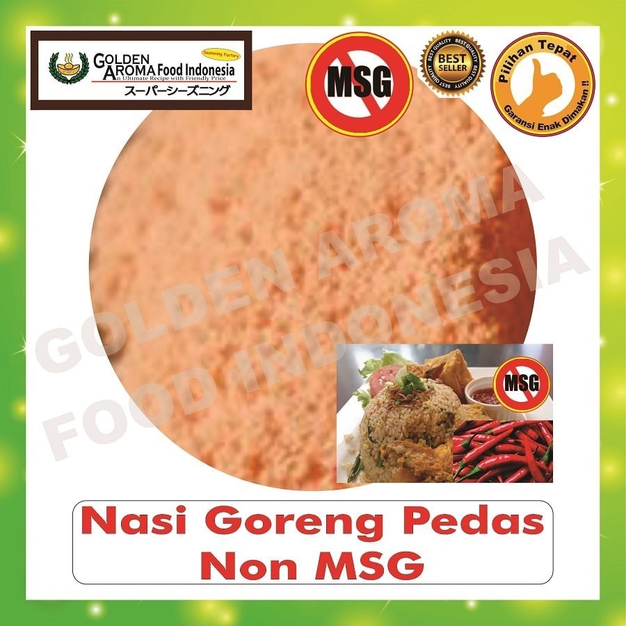 

Bubuk Tabur Nasi Goreng Pedas Non MSG 500gr Bumbu Serbaguna Spicy Fried Rice Seasoning Powder 1/2Kg