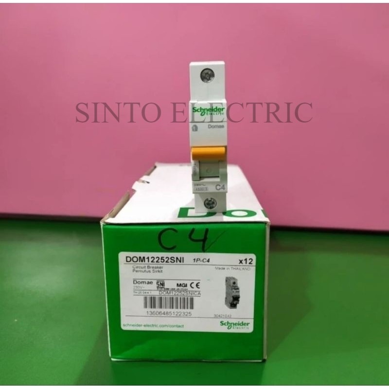 SCHNEIDER MCB 4 A 1 P (Miniature Circuit Breaker) 4 Ampere 1 Phase