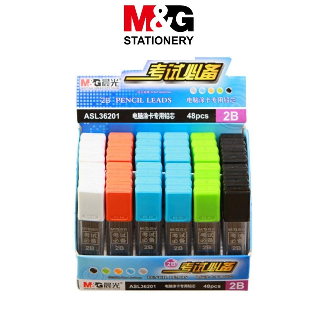 

Refil Pencil Mechanic Flat Chisel M&G #ASL36201 Isi Pensil Mekanik 2B Datar Isi 6 Pcs - 1 TUBE- SHAGB