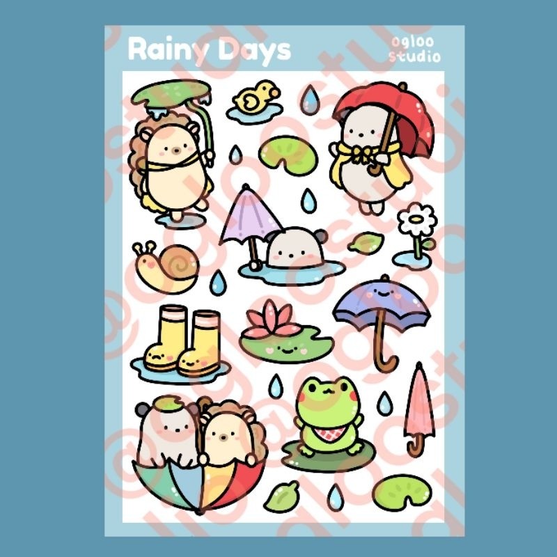 

Rainy Days Stickersheet