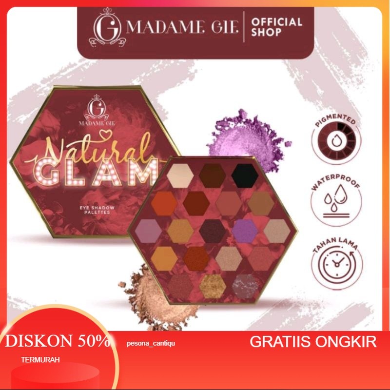 Madam Gie Natural Glam Eyeshadow palletes