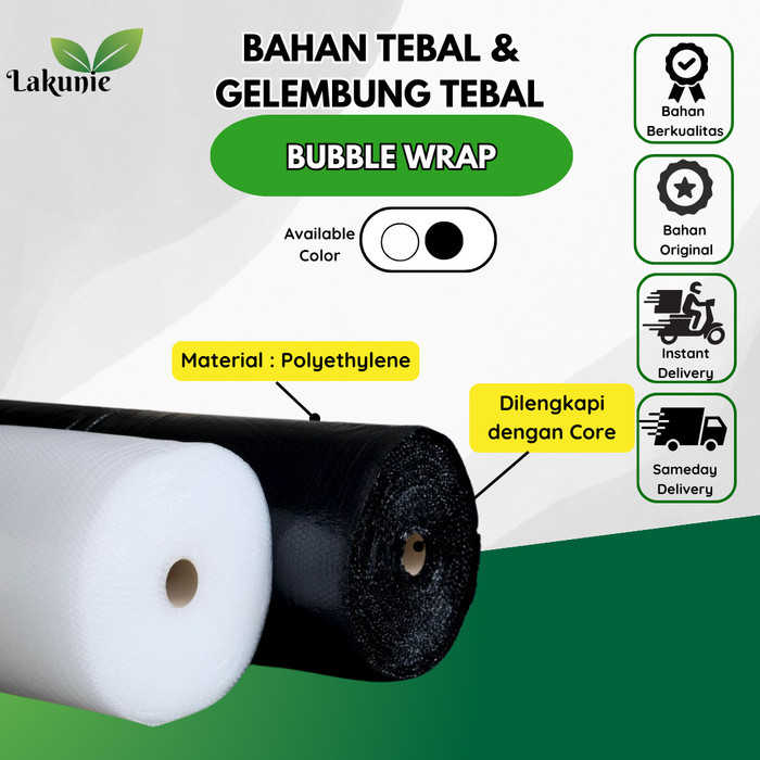 

PROMO!! - Bubble Wrap Roll uk 125 x 50M 3kg Premium Tebal Packing Bubble (LK) - Putih, 2.1kg